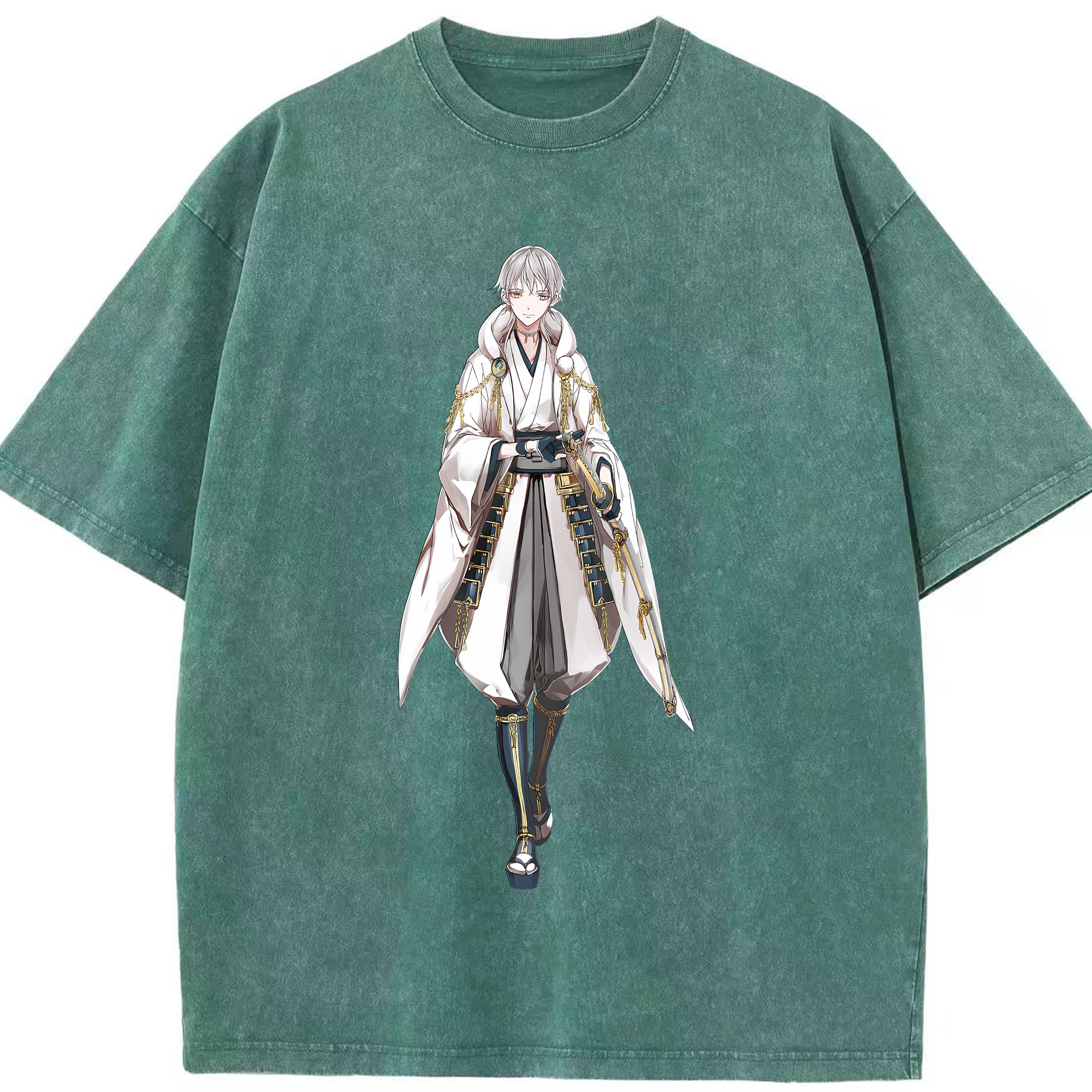 （画像用） 刀剣乱舞 Touken Ranbu 綿100% ヴィンテージ風 半袖Tシャツ（フロントプリント）
